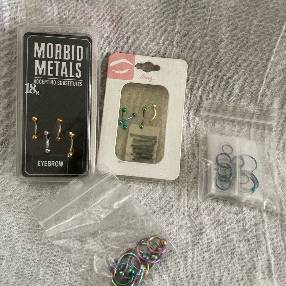 Lot of Unused, NEW piercing jewelry